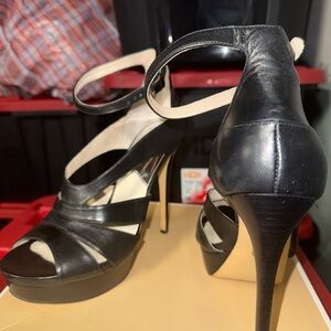 Michael Kors Elegant Black High Heel Sandals: size 9M